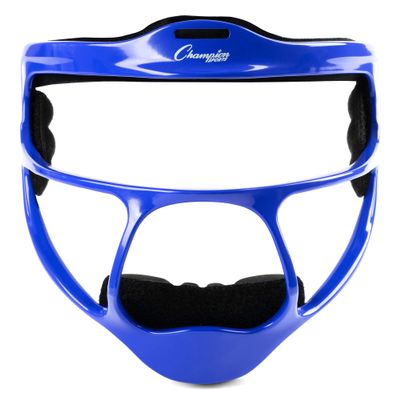 Champion Sports Magnesium Softball Face Mask - Lightweight Masks for Youth - Durable Head Guards - Premium Sports Accessories for Indoors and Outdoors - Blue