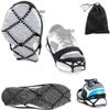 Ice Cleats, Highly elastic Traction Cleats Grippers with magic tape Straps and Storage Bag, Anti Slip Walk Traction Cleats for Hiking Walking on Snow and Ice (M: Women5-10/Men3-8/foot length221-255mm) view 1