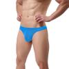 SUMABA Men Soft Thongs Underwear Sexy Low Rise Hot Male Thong G-String 2Pack (Deep Blue + Blue) Size S view 2