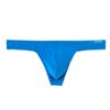 SUMABA Men Soft Thongs Underwear Sexy Low Rise Hot Male Thong G-String 2Pack (Deep Blue + Blue) Size S view 4