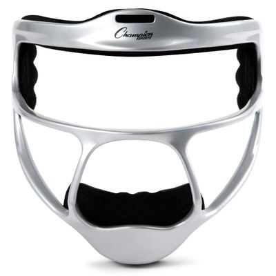 Champion Sports Magnesium Softball Face Mask - Lightweight Masks for Youth - Durable Head Guards - Premium Sports Accessories for Indoors and Outdoors - Silver