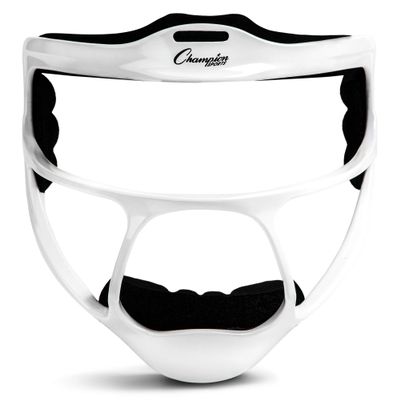 Champion Sports Magnesium Softball Face Mask - Lightweight Masks for Youth - Durable Head Guards - Premium Sports Accessories for Indoors and Outdoors - White