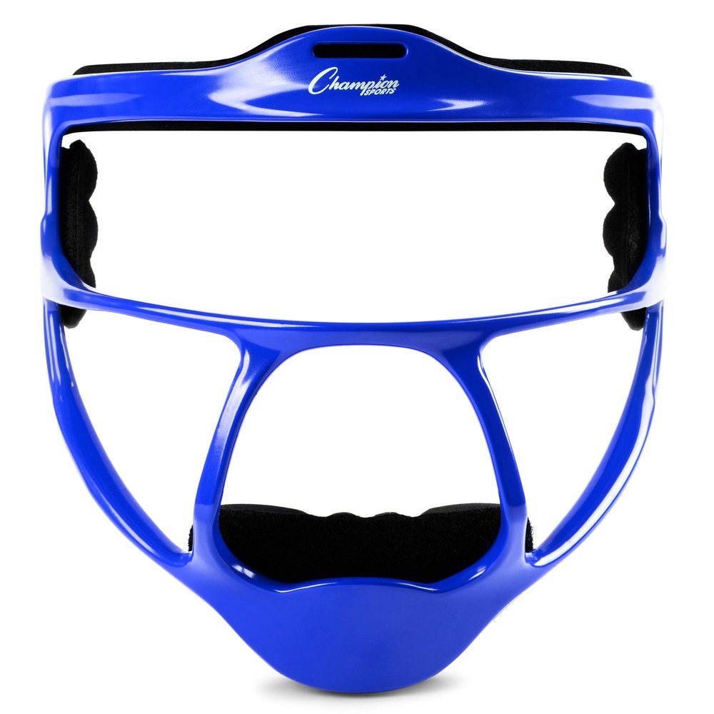 Champion Sports Magnesium Softball Face Mask - Lightweight Masks for Adults - Durable Head Guards - Premium Sports Accessories for Indoors and Outdoors - Blue