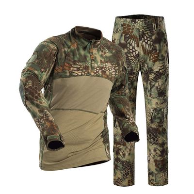 Airsoft Hunting Shooting Sports Battle Uniform BDU Tactical Combat Camouflage Clothing - Mandrake - XXXL