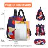 Backpack for Women Anti Theft Back Pack Purse Waterproof Nylon Backpack for College Bookbag Fashion Travel Shoulder Bag Colorful Polka Dots view 3