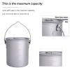 usharedo Outdoor 750ml Titanium Pot with Lid Folding Handle Camping Hiking Picnic Ultralight Portable Water Bottle view 4