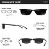 BIRCEN Polarized Mens Sunglasses for Driving: UV Protection Al-Mg Metal Sunglasses Lightweight Shades for Fishing Travel Golf view 4