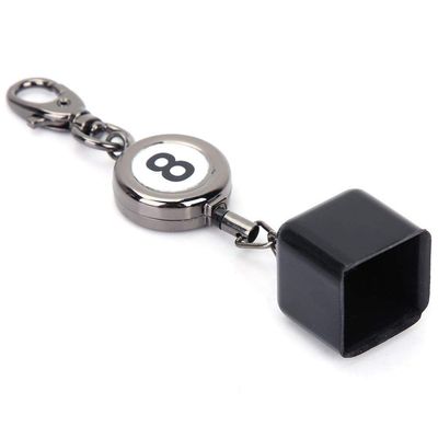 Snooker Cue Chalk Box With Retractable Key Ring - Billiard and Pocket Pool Chalk Bag