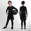 Tesuwel 2/3/4 Pcs Boys Girls Base Layer Athletic Compression Leggings and Shirts Thermal Underwear Set Running Pants Tights view 2