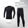 Tesuwel 2/3/4 Pcs Boys Girls Base Layer Athletic Compression Leggings and Shirts Thermal Underwear Set Running Pants Tights view 3