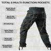 AKARMY Men's Fleece Lined Hiking Pants Outdoor Cargo Pants Casual Work Ski Pants with 8 Pockets 3358 E Camouflage 40 view 3