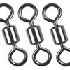 Barrel Swivels Fishing Tackle, 20/80pcs Heavy Duty Fishing Swivel Connector Stainless Steel Black Nickel Rolling Swivels Saltwater Freshwater 30-1322lb view 1