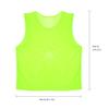 Sports Training Mesh Vests, 12 Pack Polyester Soccer Football Basketball Practice Bibs with Round Neck, Adjustable Ribbon view 2