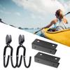 Kayak Ceiling Hoist, Kayak & Canoe Garage Storage Hoist Lift with Durable Rope, Overhead Hanging Pulley Rack with Hooks for Paddle Board,Snow Board, Surfboard, Canoe, Bike - 125lb Capacity view 2