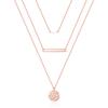 Turandoss Necklaces for Women - Dainty Layering Bar Necklaces for Women Adjustable Choker Necklace Simple Rose Necklace for Women view 1