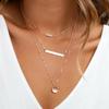 Turandoss Necklaces for Women - Dainty Layering Bar Necklaces for Women Adjustable Choker Necklace Simple Rose Necklace for Women view 2