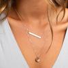 Turandoss Necklaces for Women - Dainty Layering Bar Necklaces for Women Adjustable Choker Necklace Simple Rose Necklace for Women view 3
