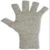 AndeanSun Darn Warm Alpaca Fingerless Gloves - Best Natural Solution for Cold Hands(Ash Light Grey - 90% Alpaca, Small)