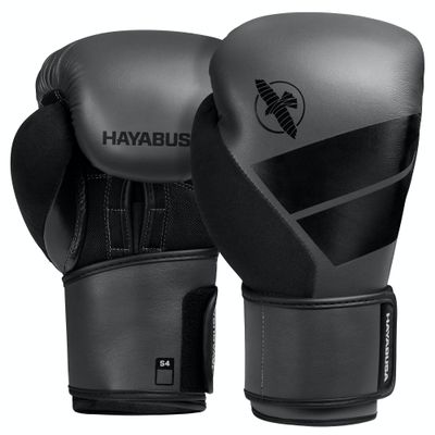 Hayabusa S4 Kids Boxing Gloves for Boys and Girls - Charcoal, 6 oz