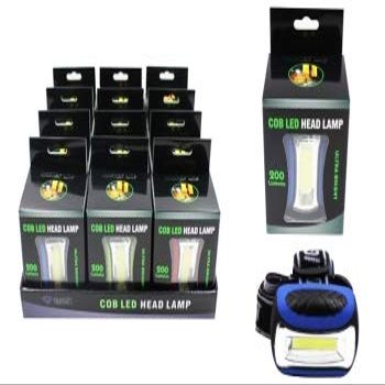 Diamond Visions 08-2299 COB LED Boxed Ultra Bright Head Lamp (1 Head Lamp) in Assorted Colors