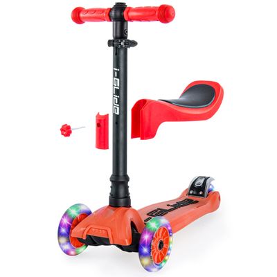 i-Glide 3 Wheel Scooter - Red (with Seat)