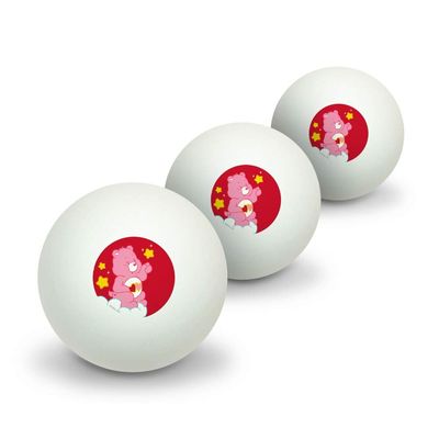 GRAPHICS & MORE Care Bears Love-A-Lot Bear Novelty Table Tennis Ping Pong Ball 3 Pack