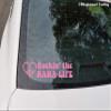 Minglewood Trading Rockin The Nana Life Vinyl Sticker - Grandma Grandmother Love Heart - Die Cut Decal - 10.5w x 2.5h inches - White view 3