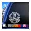 Master EOD Badge and Initial Success or Total Failure Vinyl Decal (White, 10 inch Diameter) view 1