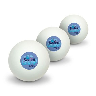 GRAPHICS & MORE Care Bears: Unlock The Magic Resting Grump Face Novelty Table Tennis Ping Pong Ball 3 Pack