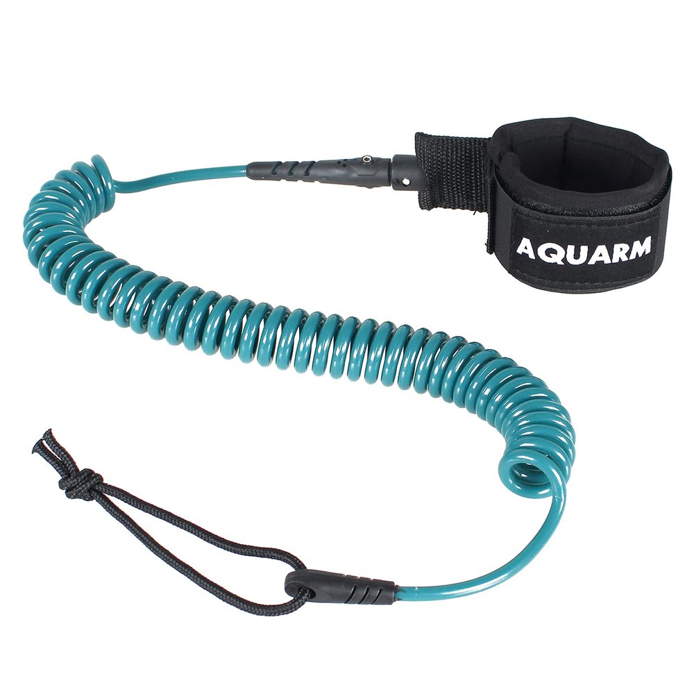AQUARM SUP Leash 11 Foot Coiled Stand Up Paddle Board Leash Stay on Board Ankle Strap