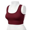 HATOPANTS Sleeveless Racerback Crop Tank Top Camisole Backless Scoop Neck Shirts DKBUR M view 4