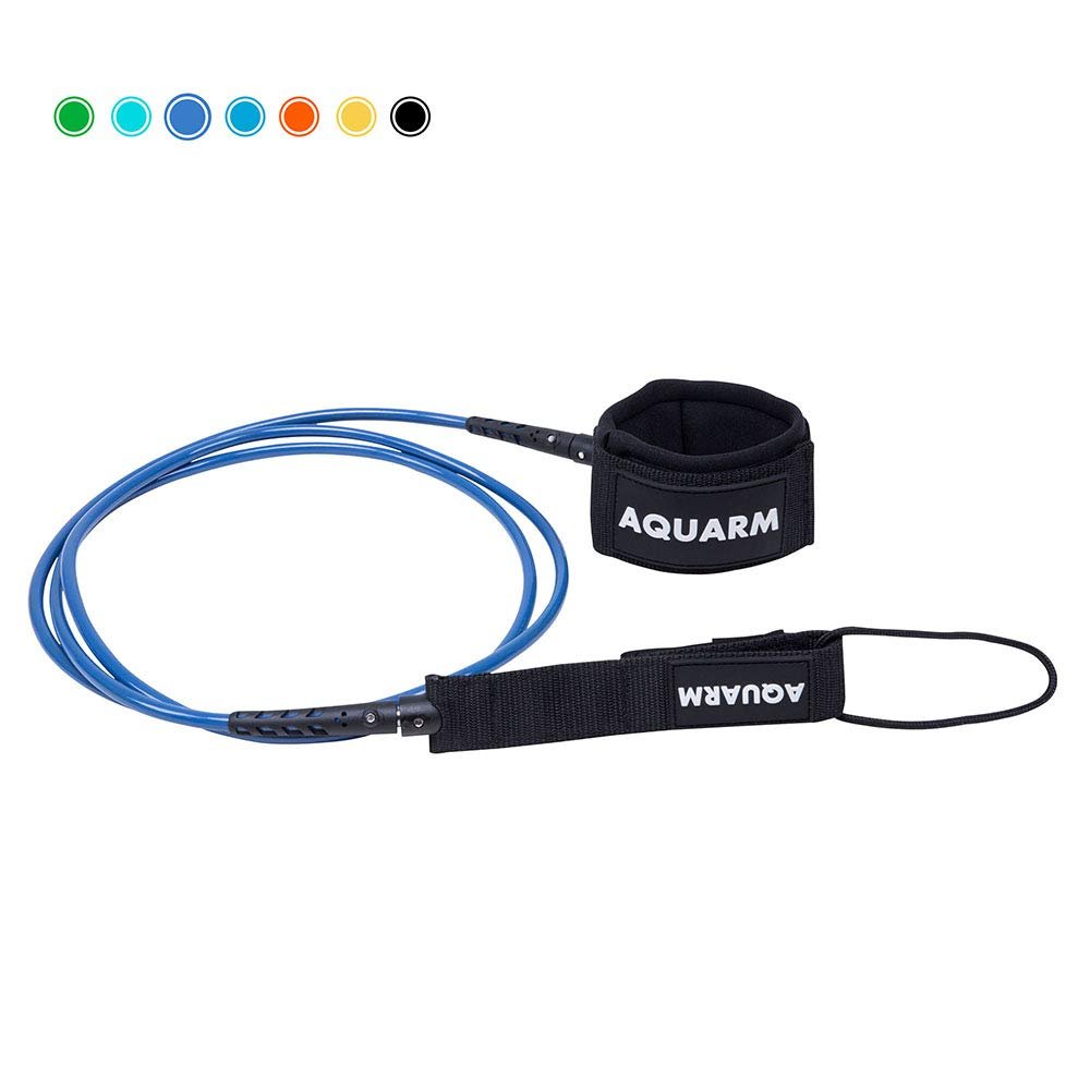 AQUARM Surfboard Leash 6/7/8/9 Feet Straight Leg Rope Premium SUP Leashes Ankle for Surfing