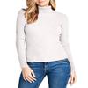 NE PEOPLE Womens Light Weight Basic Long Sleeve Turtle Neck Ribbed Shirt (S-3XL) Offwhite view 1