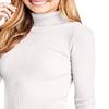 NE PEOPLE Womens Light Weight Basic Long Sleeve Turtle Neck Ribbed Shirt (S-3XL) Offwhite view 4