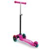 Jamara 460497 KickLight Scooter Pink Adjustable Handlebar Movable Handlebar for Change of Direction, Ball-Bearing Bearings, 3 Wheels for Stable Driving and Rear Brake view 3