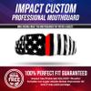 Impact Custom Professional MMA/Boxing/Muay Thai Mouthguard Firefighter Red Line Flag view 2