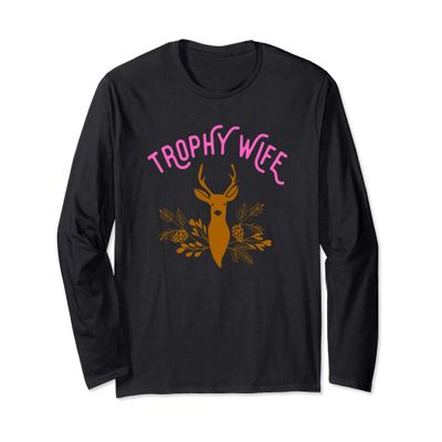 Halloween Deer Costume Trophy Wife Long Sleeve T-Shirt