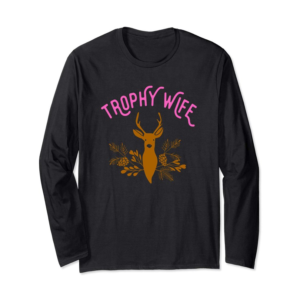 Halloween Deer Costume Trophy Wife Long Sleeve T-Shirt