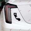 2X Black 6'' California Bear Decal Sticker Map Outline Republic Cali Car Vinyl view 2