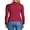 NE PEOPLE Womens Light Weight Basic Long Sleeve Turtle Neck Ribbed Shirt (S-3XL) Magenta view 3