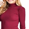 NE PEOPLE Womens Light Weight Basic Long Sleeve Turtle Neck Ribbed Shirt (S-3XL) Magenta view 4