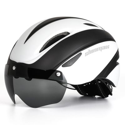 Shinmax Bike Helmet for Men Women, Bicycle Helmet with Detachable Magnetic Goggles for Adult Road Biking Mountain Cycling Helmet (BC-001)