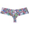 OROCOJUCO Men's Cheeky Shorts Hipster Thong Briefs Brazilian Bikini Underwear Skimpy Boxer Brief Trunks White Twine Pattern Large view 3