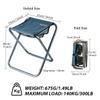 AOUTACC Large Ultralight Portable Folding Camping Stool for Outdoor Fishing Hiking Backpacking Travelling Little Stools (Light Blue, X-Large:15.7"x14.2"x13") view 3