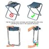 AOUTACC Large Ultralight Portable Folding Camping Stool for Outdoor Fishing Hiking Backpacking Travelling Little Stools (Light Blue, X-Large:15.7"x14.2"x13") view 4