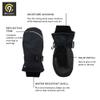 C9 Champion Kids Unisex Cold Weather Windproof and Waterproof Snow and Ski Mitten with Reflective Trim view 4