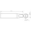 Tool Welding Rtu 032 S Ms Tip Chisel 3.2X0.8 view 2