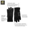 C9 Champion mens Fleece Cold Weather Gloves, Black (Touch Screen Friendly With Thinsulate), Medium-Large US, C114A-BLK-M/L view 4
