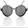 Hit Notion Unisex Clip-On Eyewear - Oval Shape, Metal Full Rim, Gunmetal Lavendar view 1