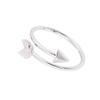 JOYID Fashion Arrow Feather Ring 2pcs Gold Silver Opening Adjustable Simple Ring for Women view 4